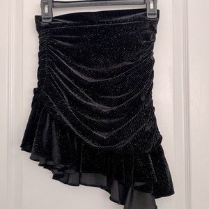 Zara velvet shiny skirt